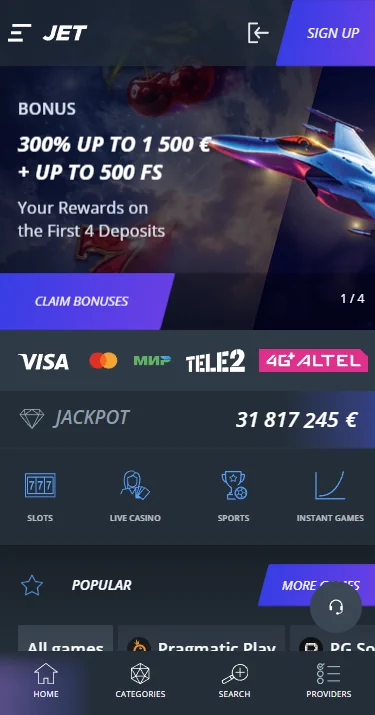 Jet Casino Online